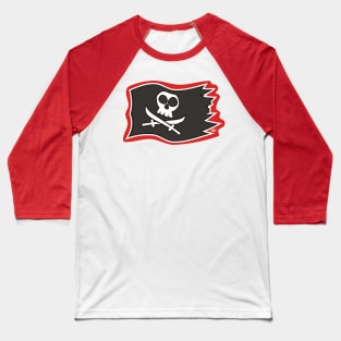 Pirate Flag Baseball T-Shirt